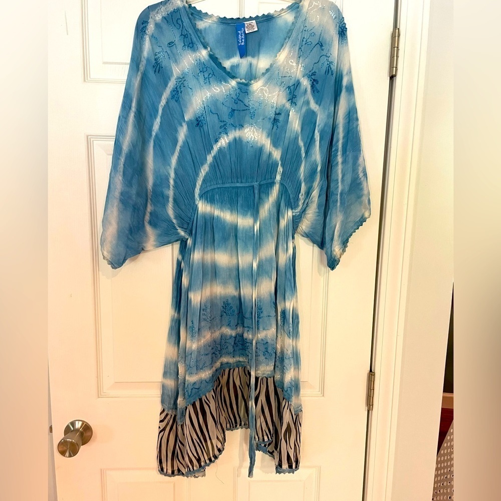 ISLAND BEACH TIE DYED SWIM COVER